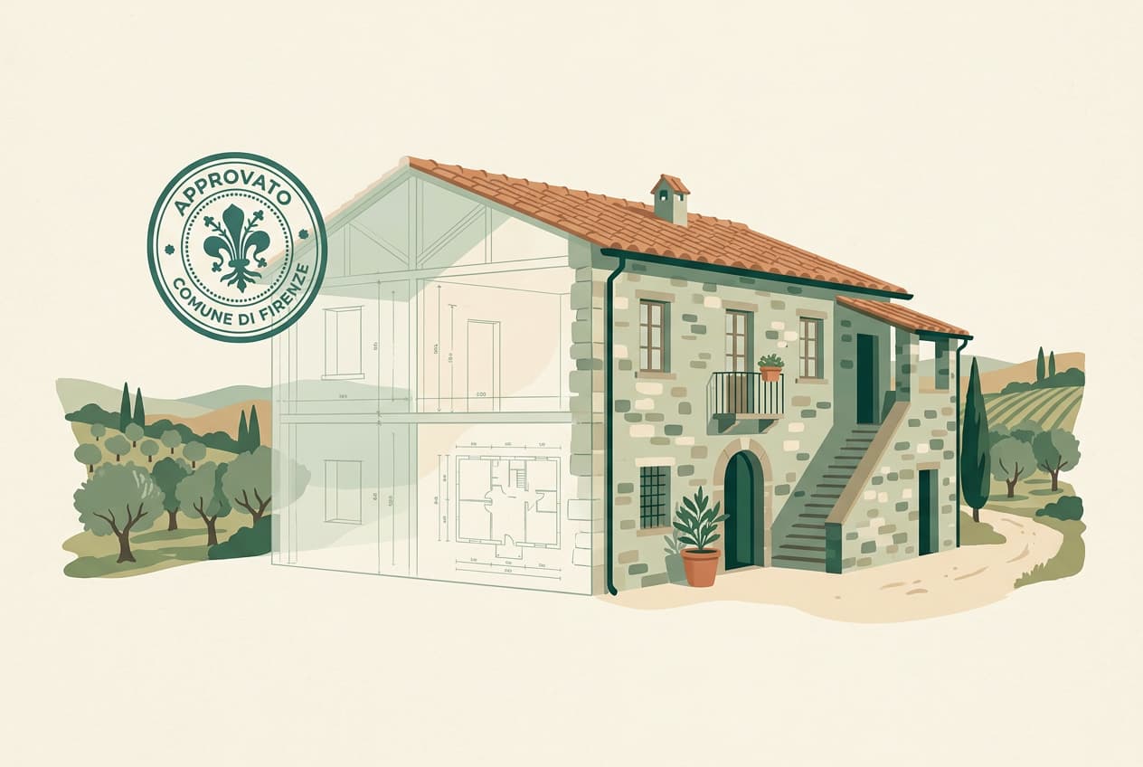 An Italian house with plans awaiting approval