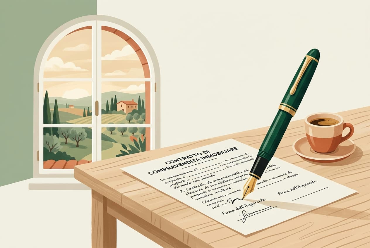 Signing an Italian preliminary contract